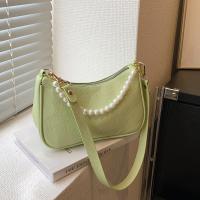 PU Leather Easy Matching Shoulder Bag Plastic Pearl Lichee Grain PC