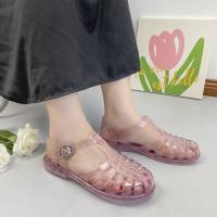 Rubber Women Sandals round toe Pair