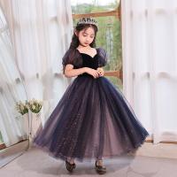 Polyester Ball Gown Girl One-piece Dress Cute black PC