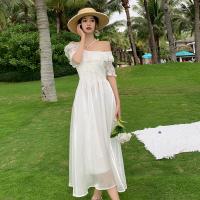 Acrilico & Pizzo Jednodílné šaty Pevné Bianco kus