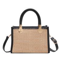 Straw Easy Matching & Handbag Woven Shoulder Bag contrast color PC