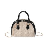 Straw Shell Shape & Handbag Woven Shoulder Bag with chain PC