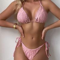 Polyester Bikini Roze Instellen