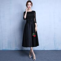 Polyester Slim & Plus Size Long Evening Dress embroidered PC