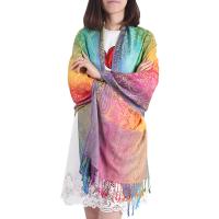 Polyester Frauen Schal, Gedruckt, Pflanze, mehr Farben zur Auswahl,  Stück