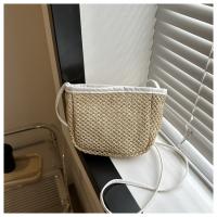 Straw Box Bag Woven Shoulder Bag durable PC