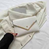 PU Leather Envelope Clutch Bag soft surface crocodile grain PC