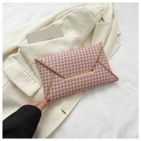 PU Leather Envelope & Easy Matching Clutch Bag plaid PC