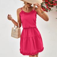 Spandex & Polyester Slip Kleid, Solide, mehr Farben zur Auswahl,  Stück