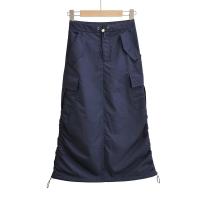 Cotton High Waist Maxi Skirt Solid PC
