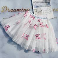 Polyester Ball Gown Girl Skirt butterfly pattern PC