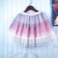 Polyester Ball Gown Girl Skirt pink PC