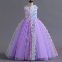 Polyester Meisje Eendelige jurk Lappendeken vlinderpatroon meer kleuren naar keuze stuk