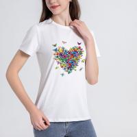 Polyester Frauen Kurzarm T-Shirts, mehr Farben zur Auswahl,  Stück