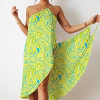 Polyester Strandkleid, Gedruckt, unterschiedliche Farbe und Muster für die Wahl,  Stück