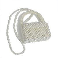 Plastic Pearl hard-surface Handbag attached with hanging strap PC