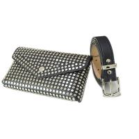PU Leather Box Bag Waist Pack detachable strap black PC