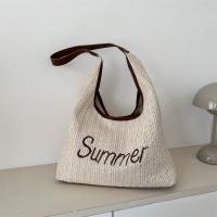 Straw Easy Matching Woven Shoulder Bag large capacity letter PC