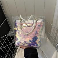 PVC Jelly Bag & Easy Matching & Laser Handbag Plastic Pearl PC