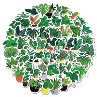 Lepidlo citlivé na tlak & Pvc Dekorativní nálepka Rostlin Zelené Taška