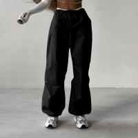 Spandex Middle Waist Women Long Trousers & loose patchwork Solid PC