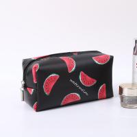 PU Leather Cosmetic Bag large capacity & soft surface & portable & waterproof PC