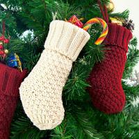 Acrylique Chaussettes de décoration de Noël plus de couleurs pour le choix pièce