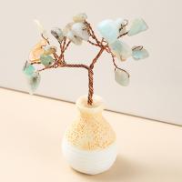 Quartz & Copper Wire & Ceramics Rich Tree Decoration for home decoration PC