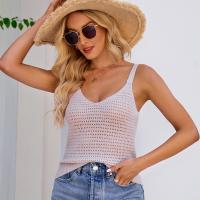 Knitted Slim Tank Top backless PC