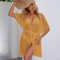 Acrylic Swimming Cover Ups & hollow knitted Solid PC