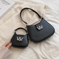 PU Leather Easy Matching Shoulder Bag & attached with hanging strap letter PC