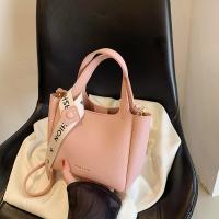 PU Leather Easy Matching Handbag attached with hanging strap Lichee Grain PC