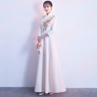 Polyester Waist-controlled & Slim & Mermaid Long Evening Dress  embroider Solid PC