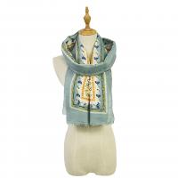 Polyester Women Scarf dustproof & sun protection & breathable printed PC