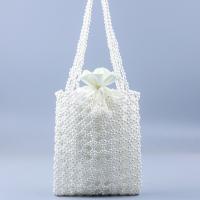 Acryl & Polyester Handtasche, Weiß,  Stück
