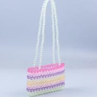 Acrylic Easy Matching Shoulder Bag multi-colored PC