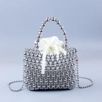 Acrylic & Polyester Easy Matching Crossbody Bag silver PC