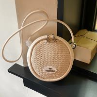 Straw & PU Leather Easy Matching & Weave Crossbody Bag PC