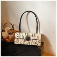 PU Leather Easy Matching Shoulder Bag white and black PC