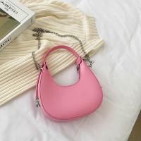 PU Leather Handbag with chain & soft surface PC