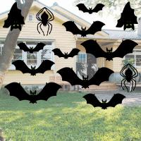 Polypropylene-PP Adhesive & Creative Decorative Sticker luminated bat PC