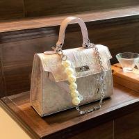 Cloth & PU Leather Easy Matching Handbag attached with hanging strap PC