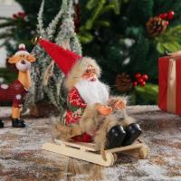 Chiffon & Bois & Plastique Décoration suspendue d’arbre de Noël plus de couleurs pour le choix pièce