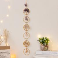 Quartz & Copper Wire & Iron Windbell Ornaments for home decoration handmade PC