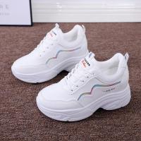 Rubber & PU Leather heighten Women Sport Shoes hardwearing & breathable Plastic Injection Pair