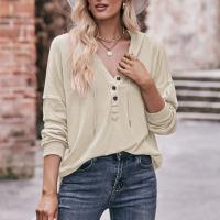 Polyester Sweatshirts femmes Extensible Solide plus de couleurs pour le choix pièce