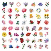 PVC Adhesive Decorative Sticker for home decoration & durable & waterproof floral mixed colors Bag