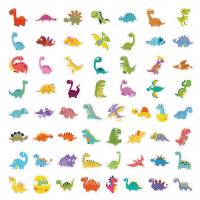 PVC Adhesive Decorative Sticker for home decoration & durable & Cute & waterproof dinosaur pattern mixed colors Bag