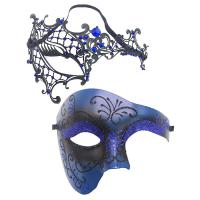 Plastic Creative Masquerade Mask two piece Set