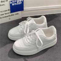 Rubber & PU Leather Women Board Shoes hardwearing & breathable Plastic Injection white Pair